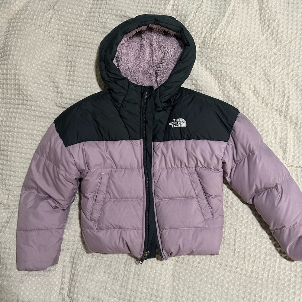 The North Face Kids Puffer Jacket - Black and Purple